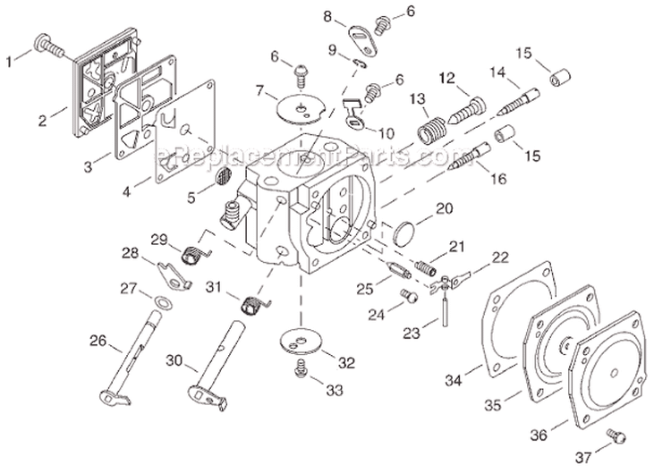 Page E Diagram and Parts List for CS-600P  Echo Chainsaw