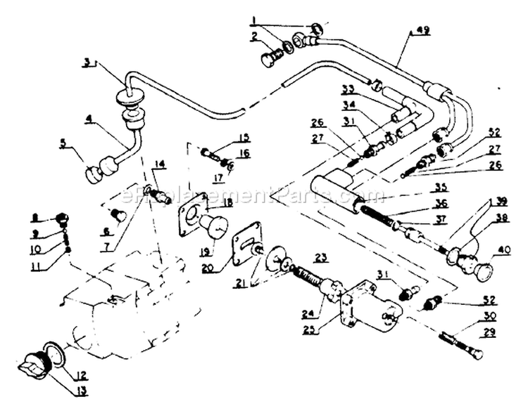 Page L Diagram and Parts List for CS-60S 001001 - 0059500 Echo Chainsaw