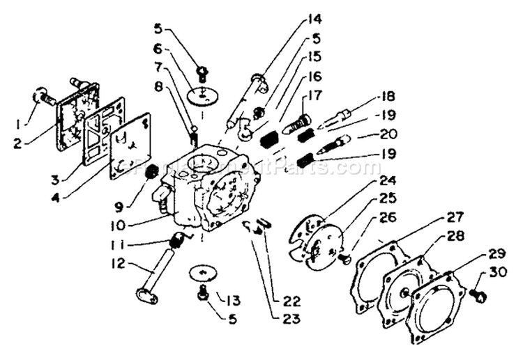 Page A Diagram and Parts List for CS-650EVL  Echo Chainsaw