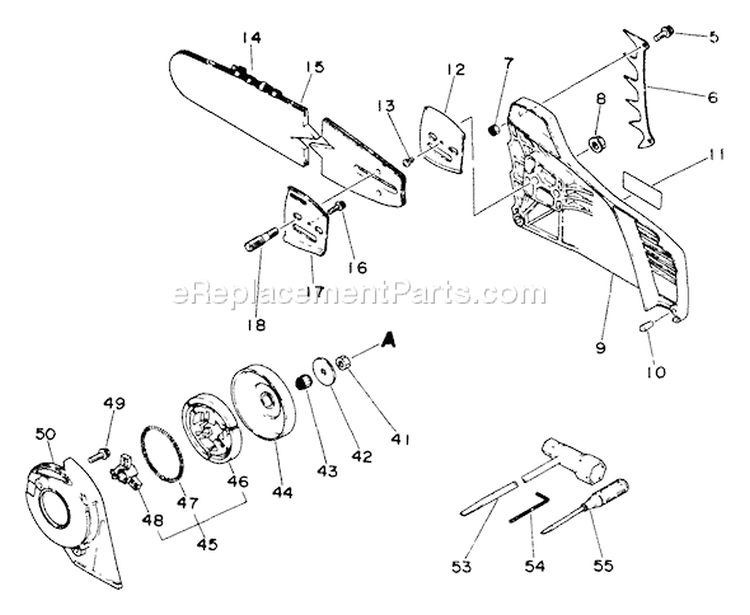 Page C Diagram and Parts List for CS-660EVL  Echo Chainsaw