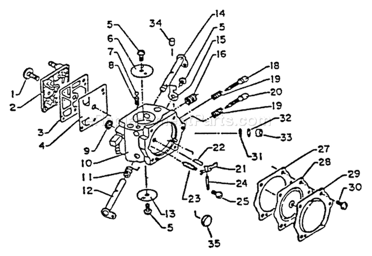 Page A Diagram and Parts List for CS-6700 001001 - 023377 Echo Chainsaw