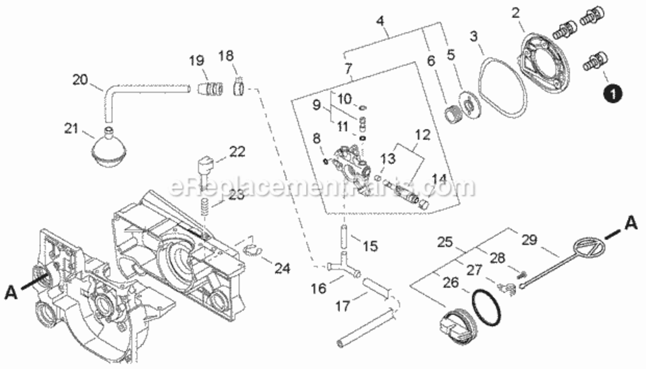 Auto-Oiler_Assembly_SN_20003476_-_20999999 Diagram and Parts List for CS-680S C47620001001 - C47620999999 Echo Chainsaw