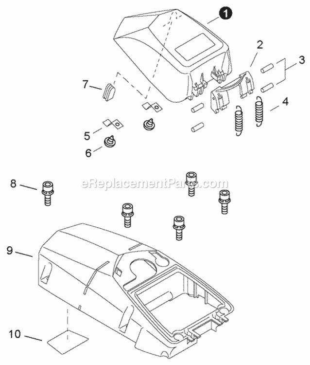 Engine_Cover_Air_Filter_Cover Diagram and Parts List for CS-680S C47620001001 - C47620999999 Echo Chainsaw
