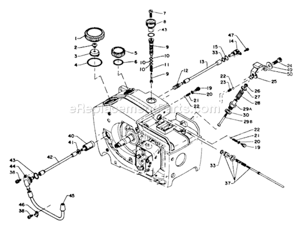 Fuel_System_Auto-Oiler Diagram and Parts List for CS-750EVL  Echo Chainsaw
