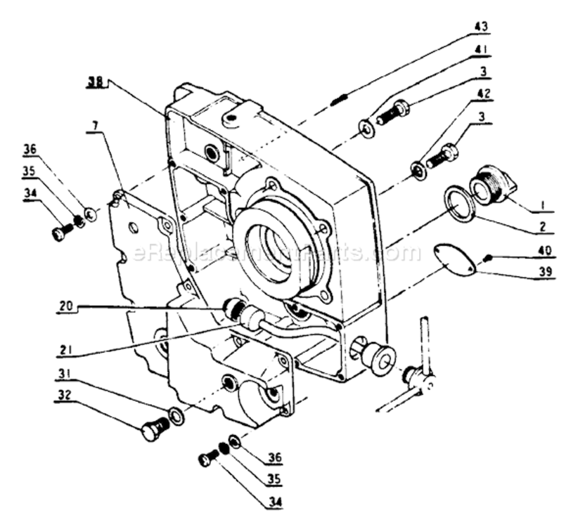 Oil_Tank Diagram and Parts List for CS-802S  Echo Chainsaw