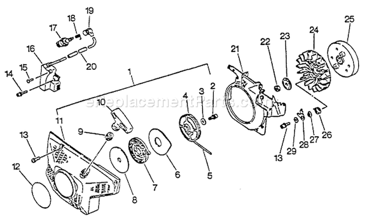Page H Diagram and Parts List for CSG-6700 001001 - 002600 Echo Chop Saw