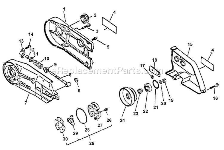 Page B Diagram and Parts List for CSG-6700 002601 - 005530 Echo Chop Saw
