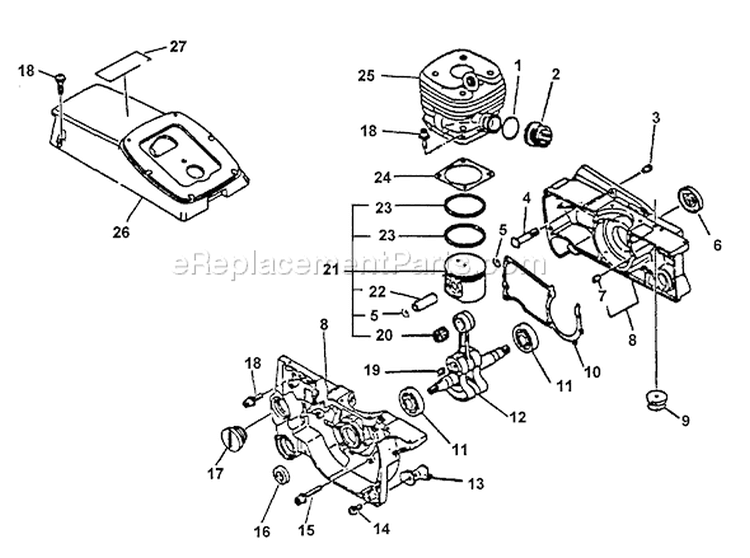 Page D Diagram and Parts List for CSG-6700 002601 - 005530 Echo Chop Saw
