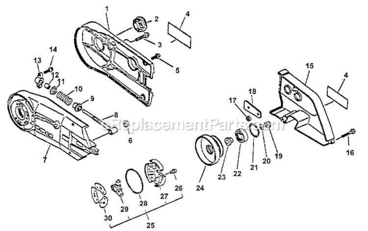 Page B Diagram and Parts List for CSG-6700 After S/N 005531 Echo Chop Saw