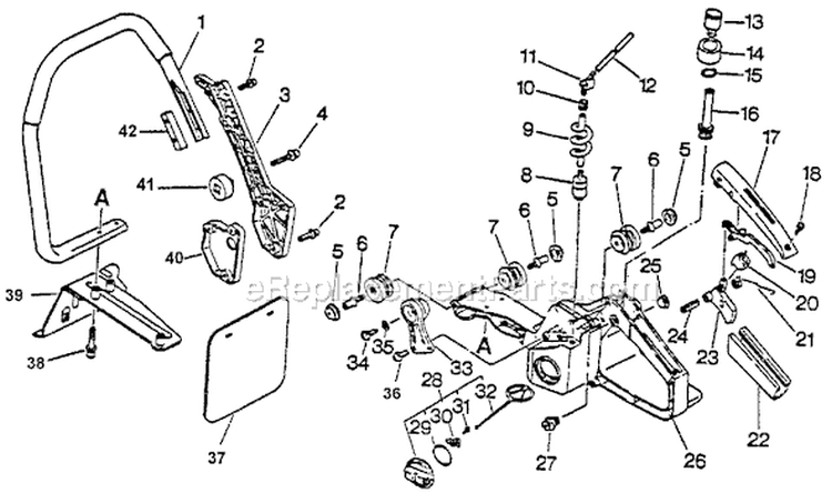 Page E Diagram and Parts List for CSG-6700 After S/N 005531 Echo Chop Saw