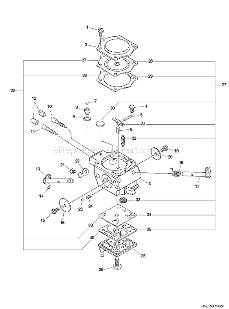 Page B Diagram and Parts List for CSG-670 001001 - 999999 Echo Chop Saw