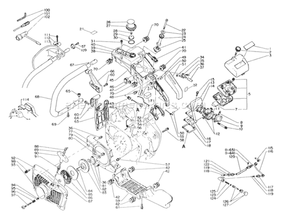 Loop_Handle_Kit_(R) Diagram and Parts List for CST-610EVL  Echo Chainsaw