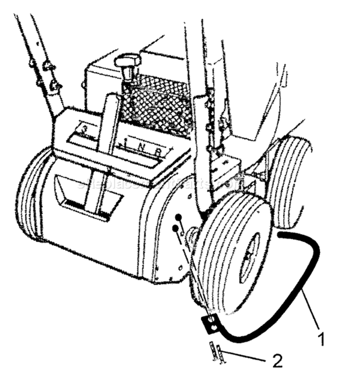 Wheel_Guard Diagram and Parts List for CSV-5  Echo Chipper Shredder