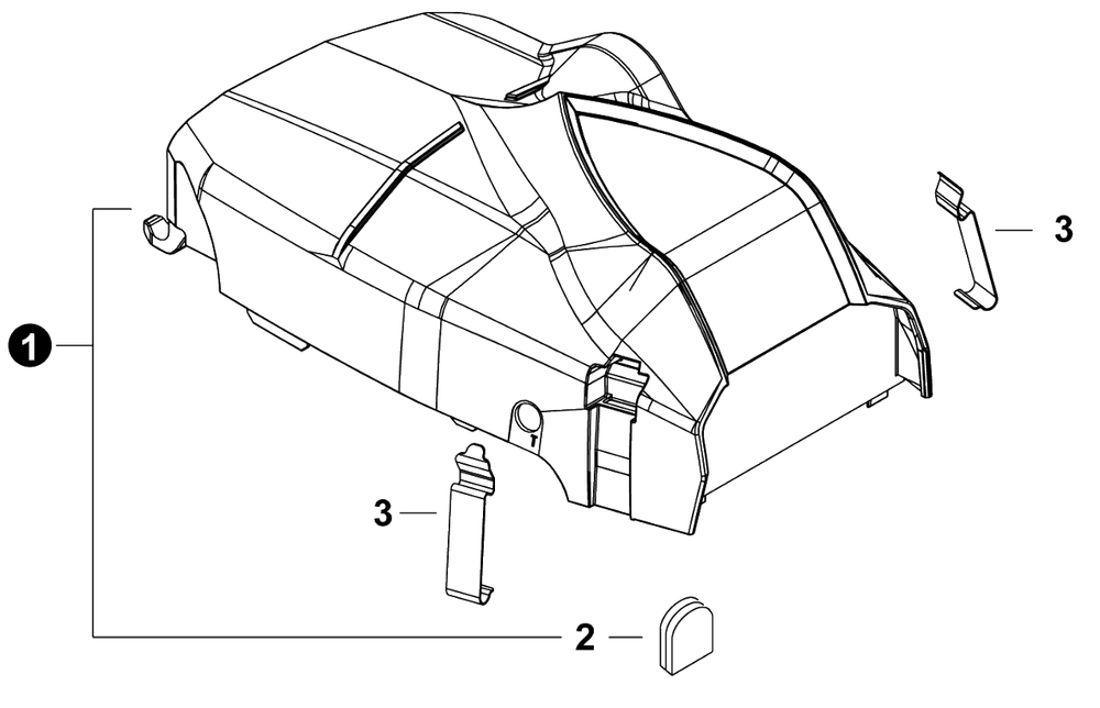 Engine Cover Diagram and Parts List for CS-4010 C91315001001 - C91315999999 Echo Chainsaw