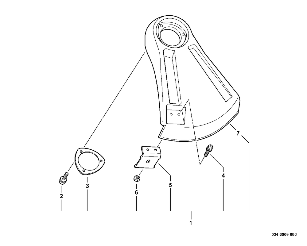 Debris Shield - Plastic Diagram and Parts List for SRM-251 08001001 - 08999999 Echo Trimmer