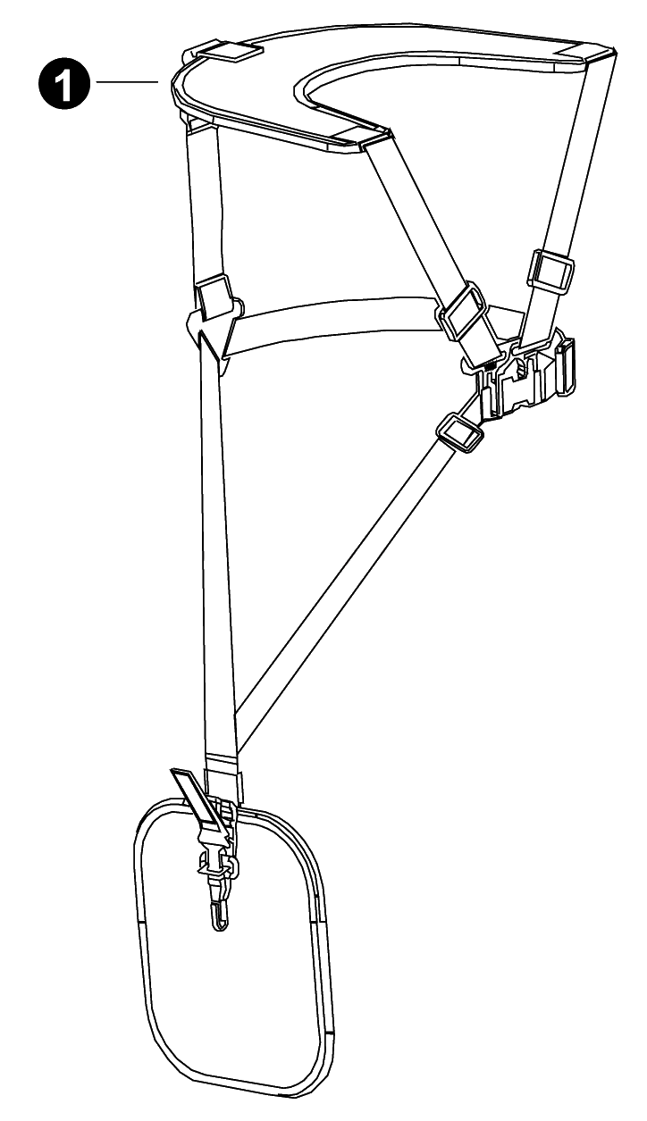Harness Diagram and Parts List for SRM-4510 U53726001001 - U53726999999 Echo Brush Cutter