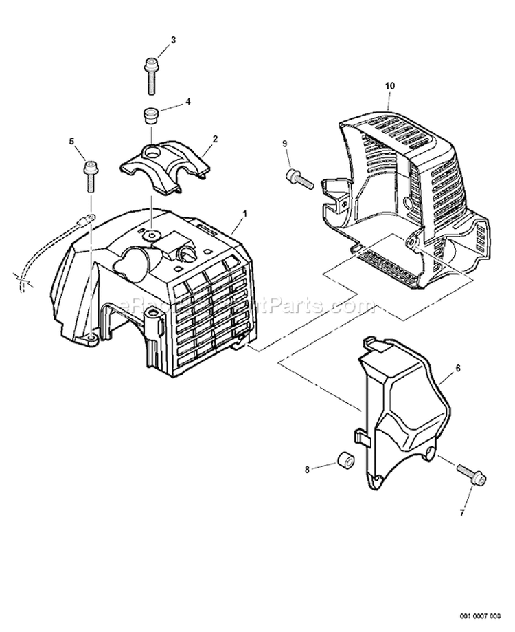 Page C Diagram and Parts List for EA-400 03001001 - 03002853 Echo Auger