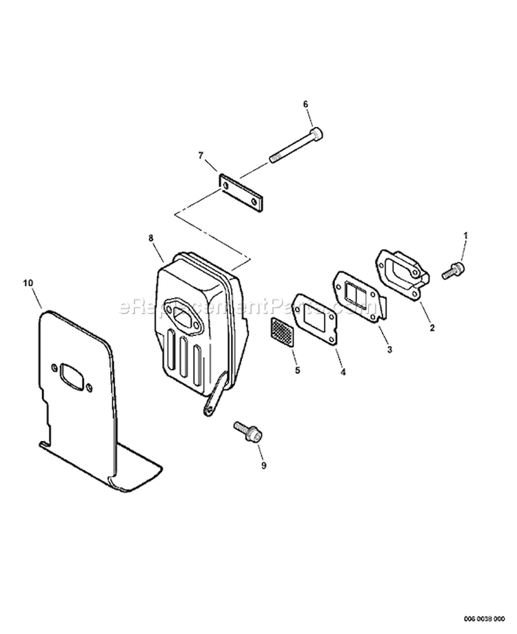 Page E Diagram and Parts List for EA-400 03001001 - 03002853 Echo Auger