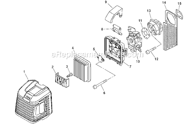 Page L Diagram and Parts List for EA-500 03001001 - 03001668 Echo Auger