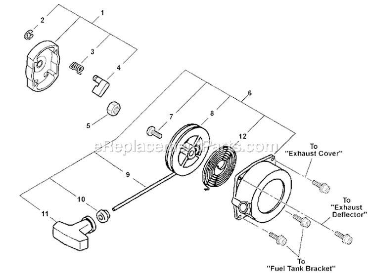 Page O Diagram and Parts List for EA-500 03001001 - 03001668 Echo Auger
