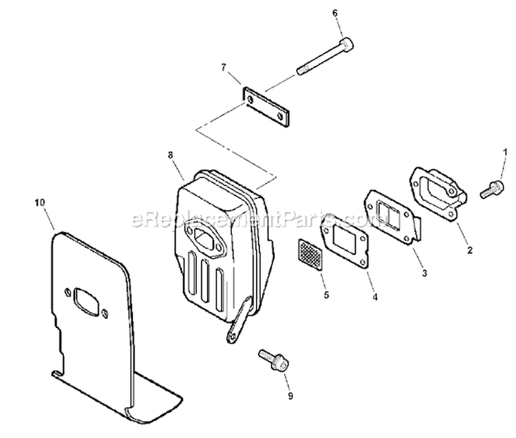 Page F Diagram and Parts List for EA-500 03001001 - 03001668 Echo Auger