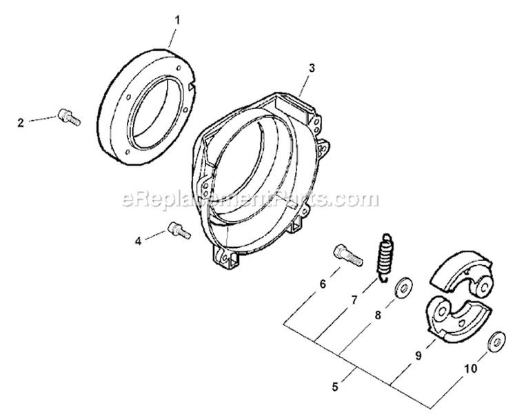 Page G Diagram and Parts List for EA-500 03001001 - 03001668 Echo Auger