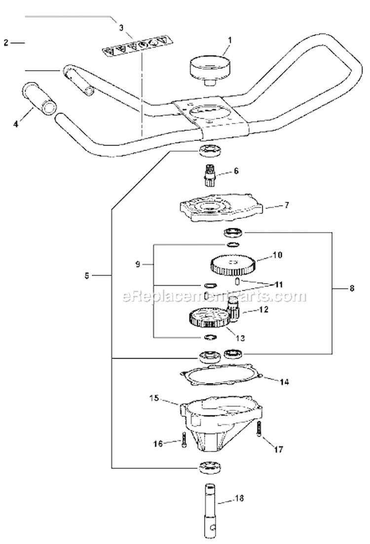Page J Diagram and Parts List for EA-500 03001669 - 03999999 Echo Auger