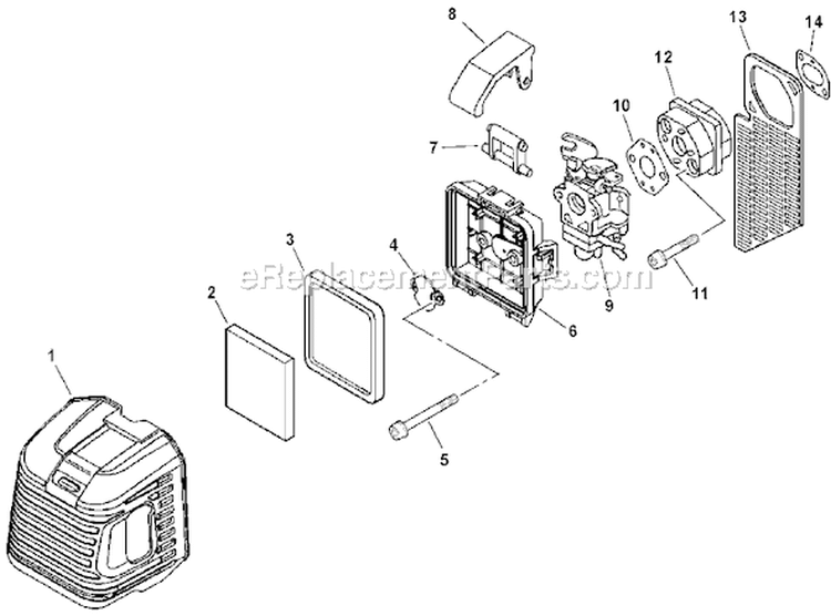 Page M Diagram and Parts List for EA-500 03001669 - 03999999 Echo Auger