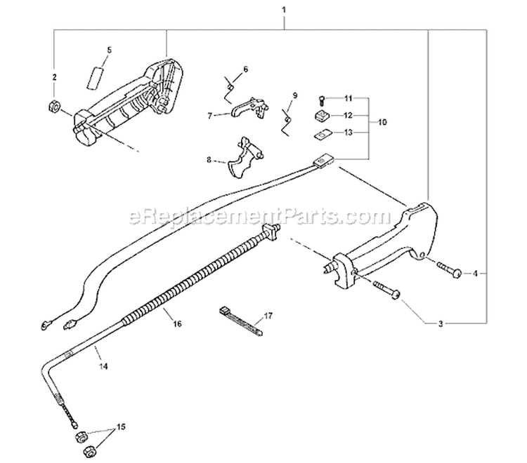 Page P Diagram and Parts List for EA-500 03001669 - 03999999 Echo Auger