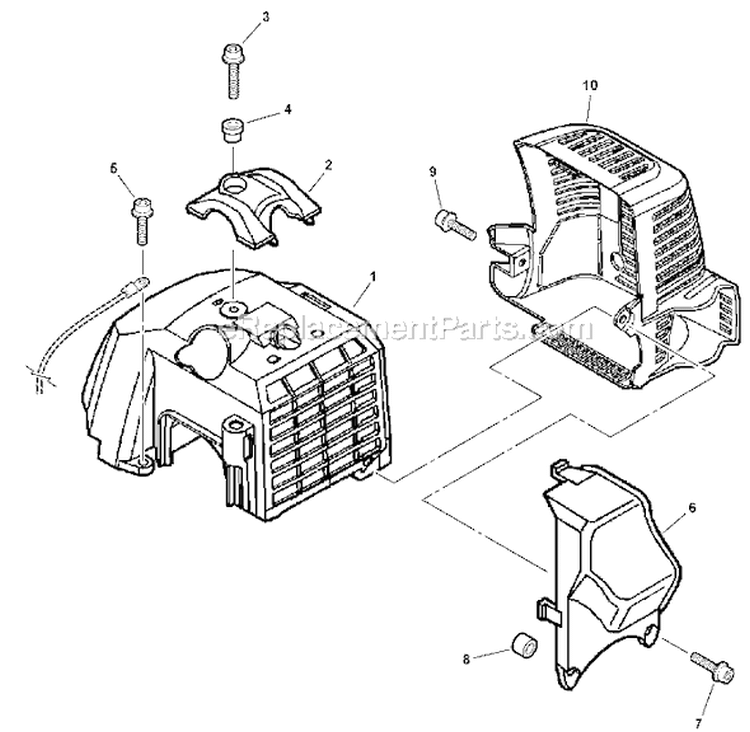 Page C Diagram and Parts List for EA-500 03001669 - 03999999 Echo Auger