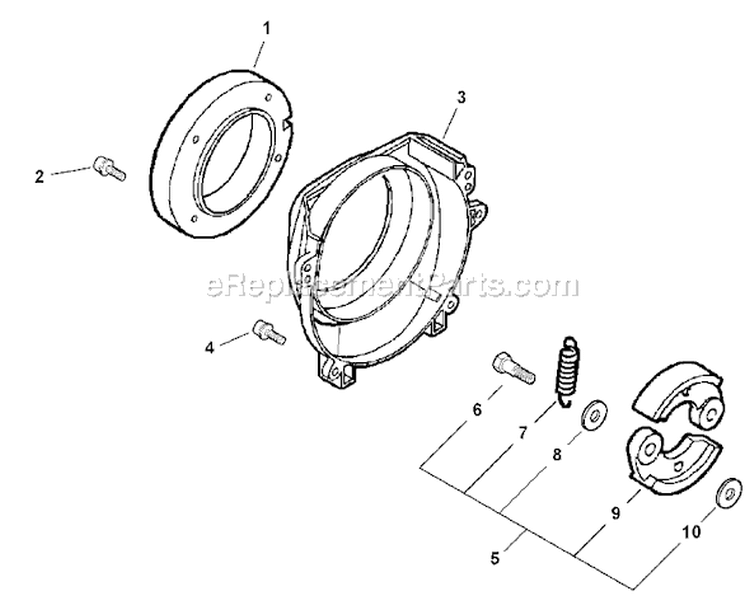 Page F Diagram and Parts List for EA-500 04001147 - 04999999 Echo Auger