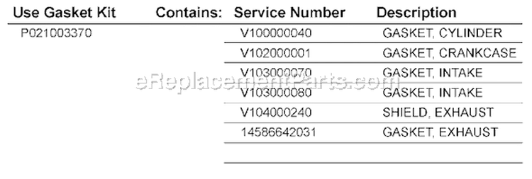 Page H Diagram and Parts List for EA-500 04001147 - 04999999 Echo Auger