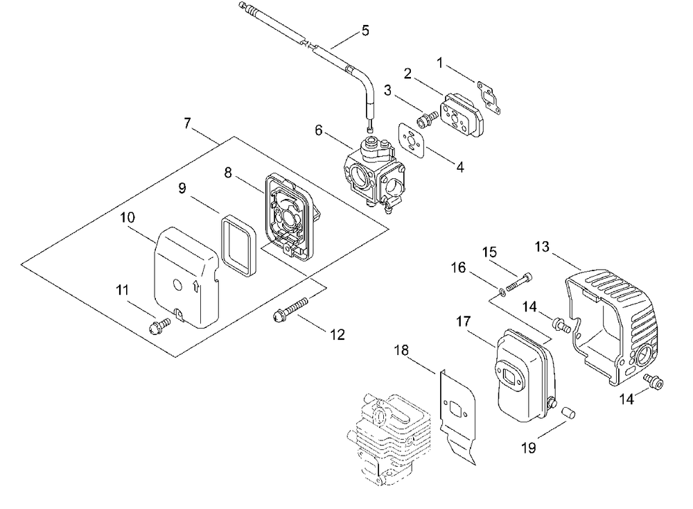 Air Cleaner Diagram and Parts List for SHP-800 500005065 - 500999999 Echo Sprayer