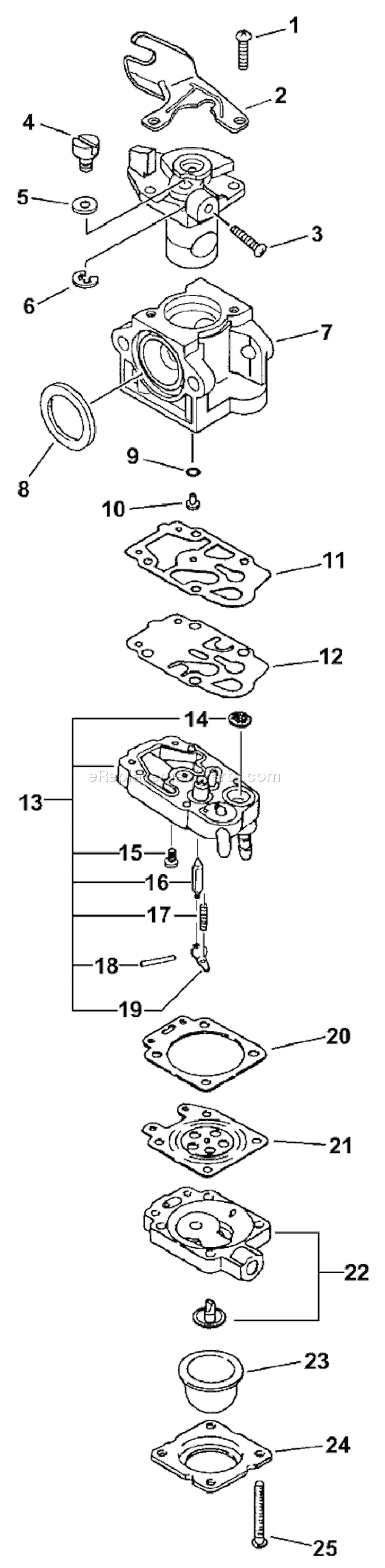 Page A Diagram and Parts List for EDR-260 05001001 - 05999999 Echo Engine