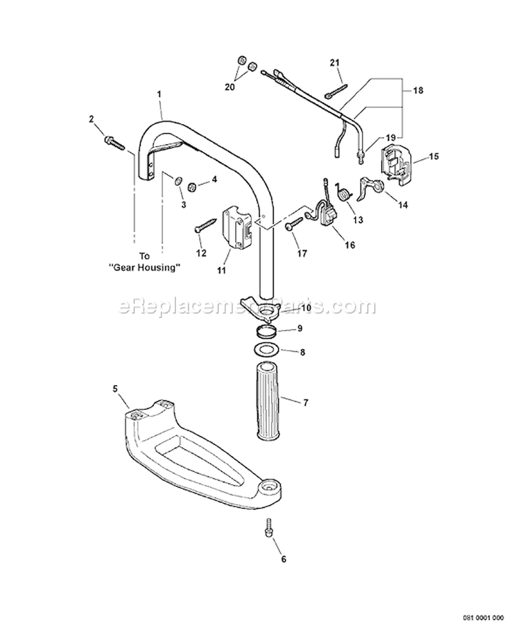 Page E Diagram and Parts List for EDR-260 05001001 - 05999999 Echo Engine