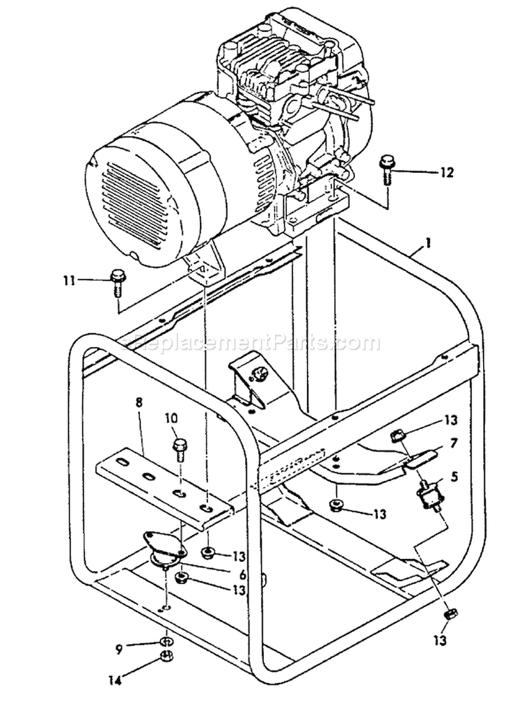 Page K Diagram and Parts List for EG-1500 00000 - 03796 Echo Generator