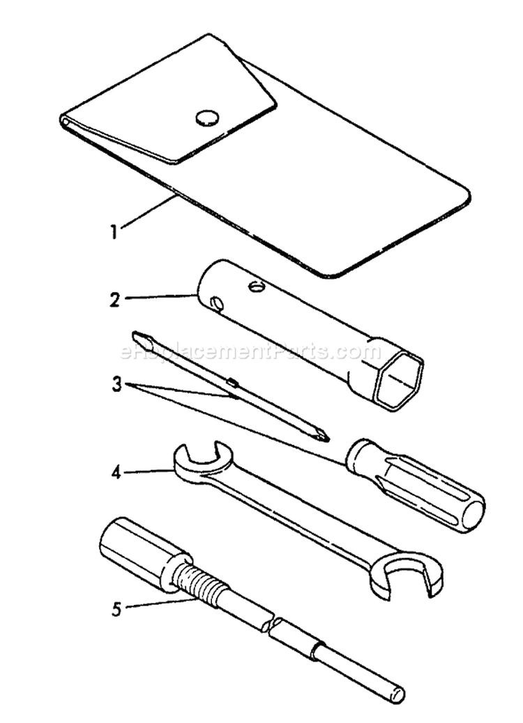 Page V Diagram and Parts List for EG-1500 00000 - 03796 Echo Generator