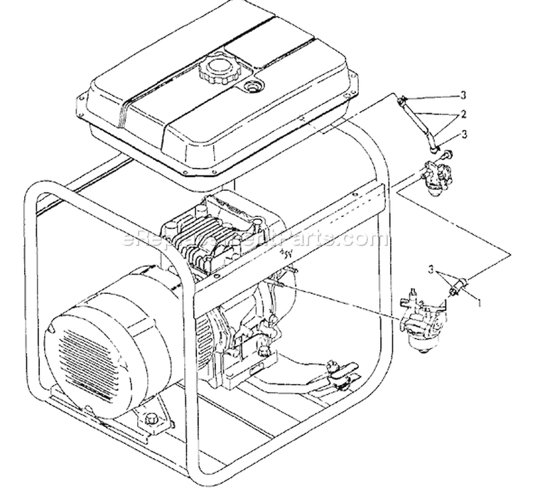 Page J Diagram and Parts List for EG-1500 After S/N 03797 Echo Generator
