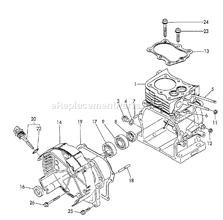 Page E Diagram and Parts List for EG-1500 After S/N 03797 Echo Generator