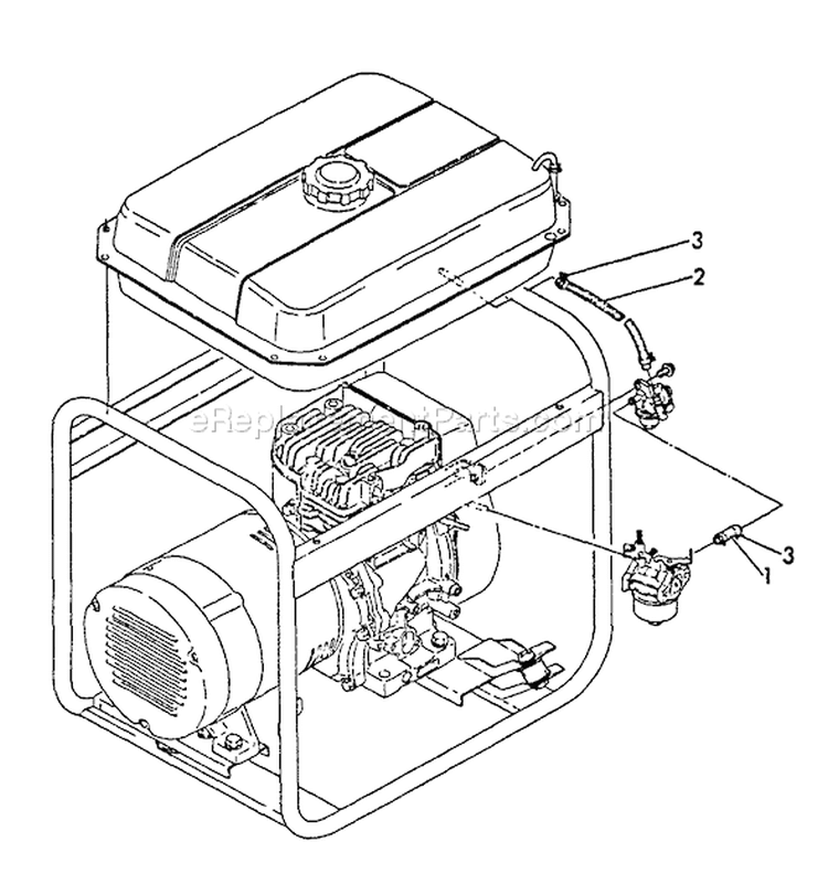 Page J Diagram and Parts List for EG-2300 001001 - 003371 Echo Generator