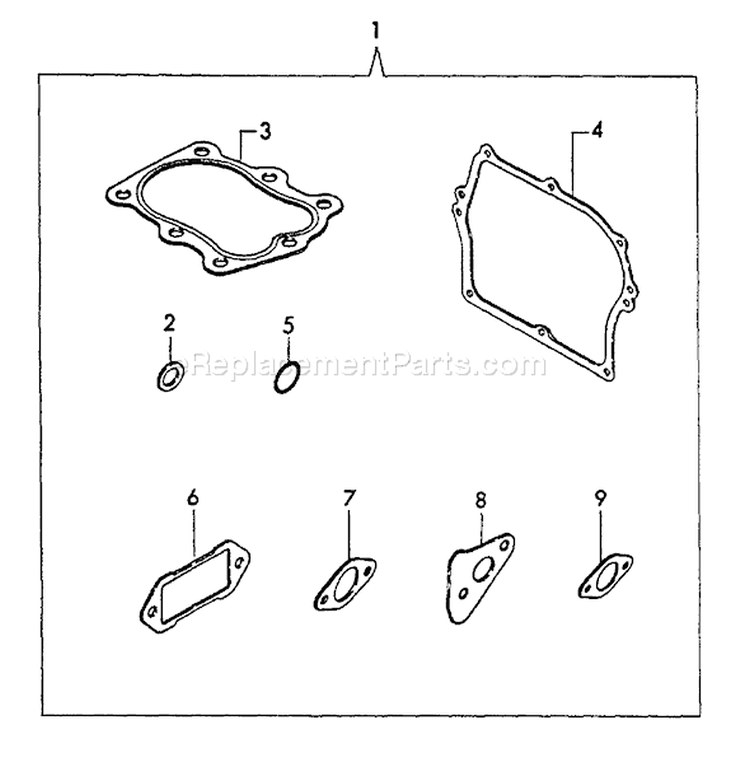 Page L Diagram and Parts List for EG-2300 001001 - 003371 Echo Generator