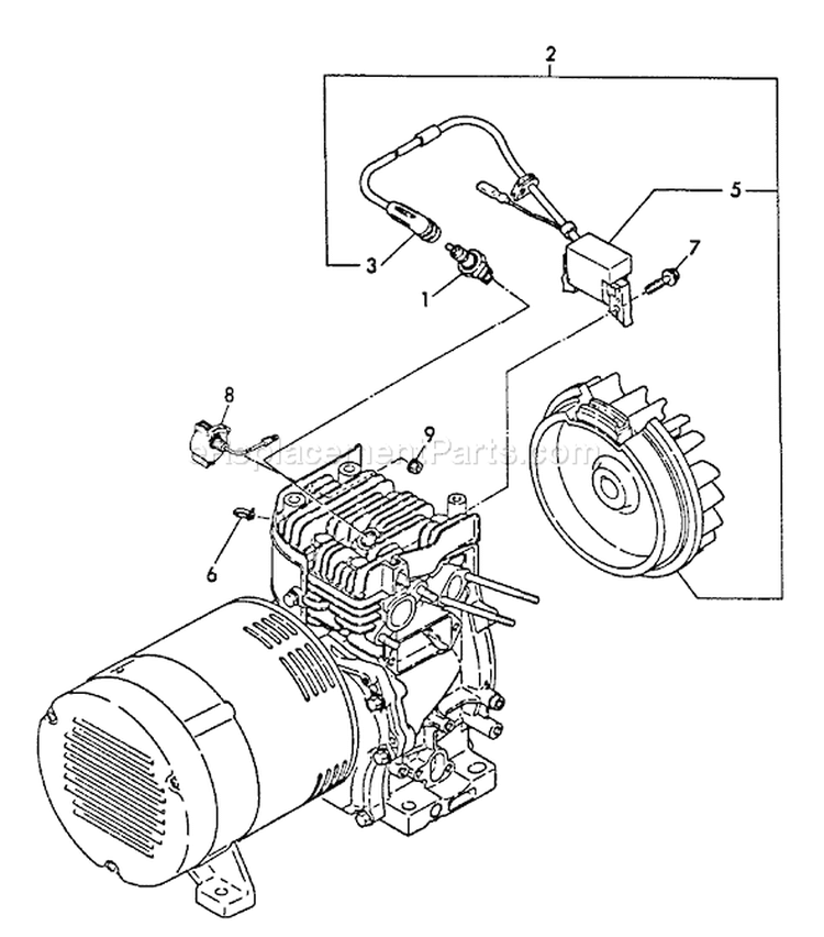 Page O Diagram and Parts List for EG-2300 001001 - 003371 Echo Generator