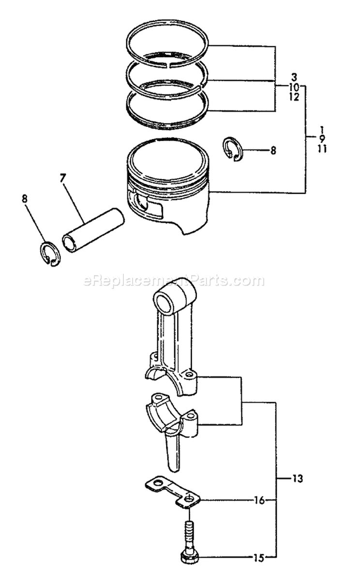 Page S Diagram and Parts List for EG-2300 001001 - 003371 Echo Generator