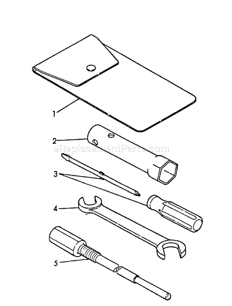 Page V Diagram and Parts List for EG-2300 001001 - 003371 Echo Generator