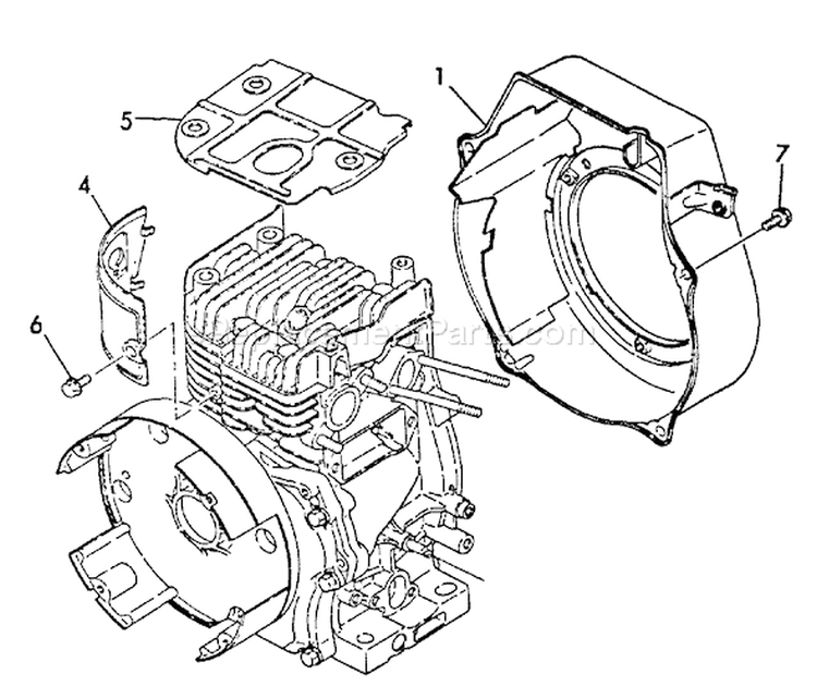 Page H Diagram and Parts List for EG-2300 001001 - 003371 Echo Generator