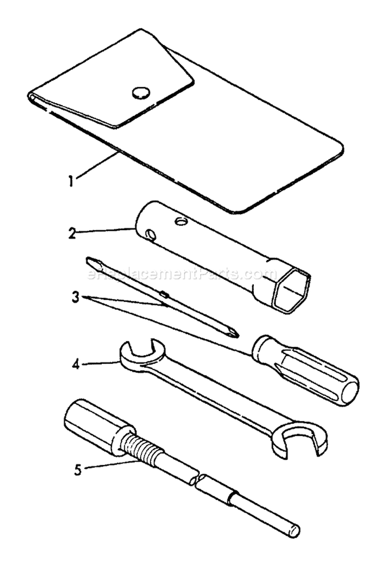 Page V Diagram and Parts List for EG-3500 00000 - 02737 Echo Generator