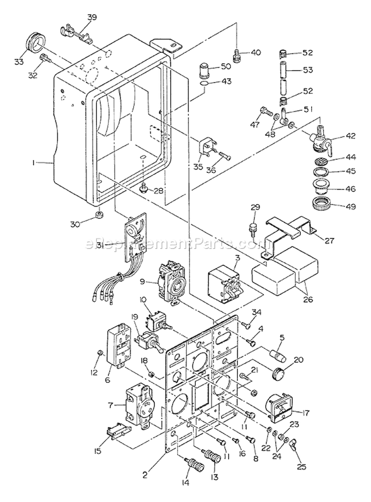 Page A Diagram and Parts List for EG-3501  Echo Generator
