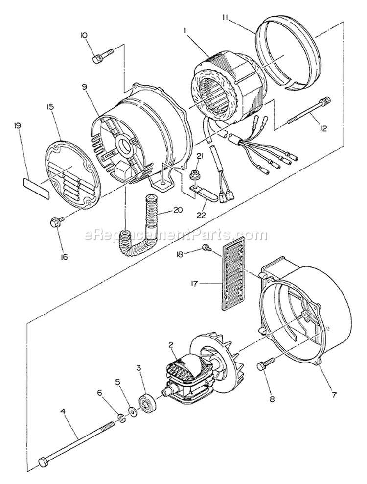 Page B Diagram and Parts List for EG-3501  Echo Generator