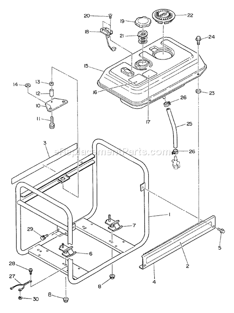 Page C Diagram and Parts List for EG-3501  Echo Generator