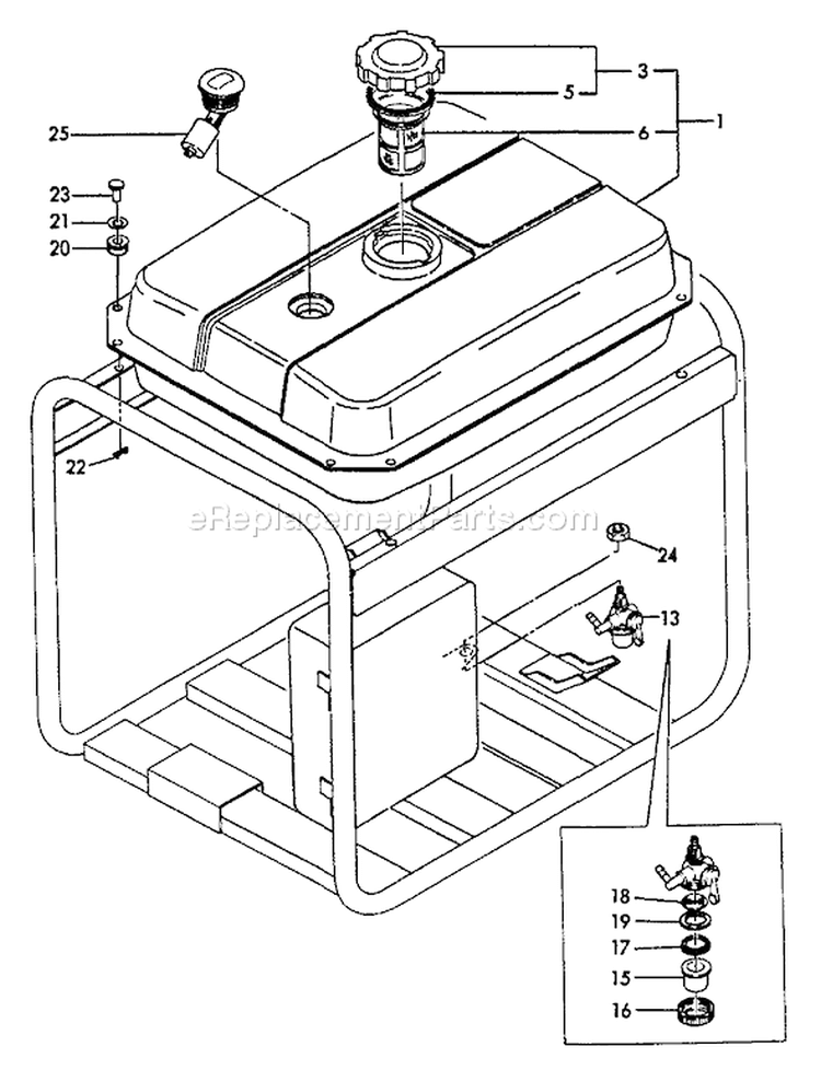 Page J Diagram and Parts List for EG-4300E  Echo Generator